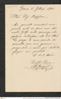 Nachlass Franz Steindachner, Brief von Brancaleone Borgioli an Franz Steindachner (05.02.1901), Inv.Nr. 45.04, Seite 1